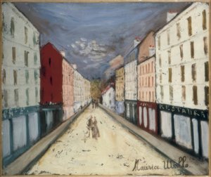 Pariser Straße von Maurice Utrillo