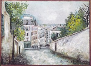 Rue du Mont-Cenis, Montmartre von Maurice Utrillo