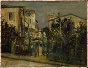 Straßenszene Montmartre von Maurice Utrillo