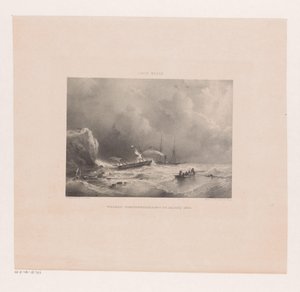 Boote in Not bei Sturm auf See von Maurits Frederik Hendrik De Haas
