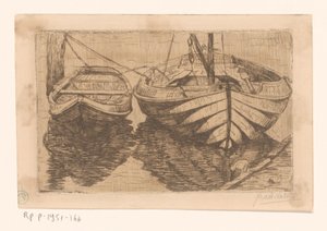 Ruderboot und Segelboot