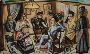 Vor dem Maskenball, 1922 von Max Beckmann