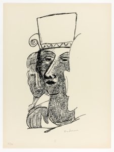 Tanzendes Paar, Platte sieben aus Tag und Traum von Max Beckmann