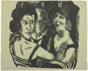 Gruppenporträt, Eden Bar von Max Beckmann
