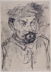 Heimgardist Ernst Pflanz, Kopf und Schultern von Max Beckmann