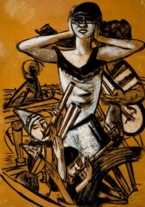 Karneval in Neapel von Max Beckmann