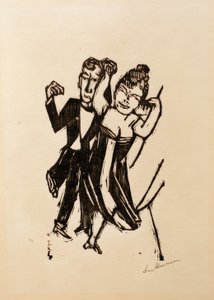 Kleines tanzendes Paar von Max Beckmann