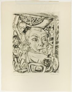 Königin Bar (Selbstporträt) von Max Beckmann