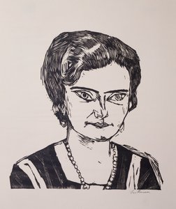 Porträt von Frau HM (Naila) von Max Beckmann