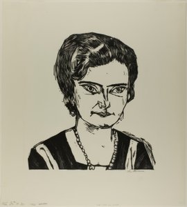 Porträt von Frau H.M. (Naila), Platte zwei aus Die Kunst der Gegenwart von Max Beckmann