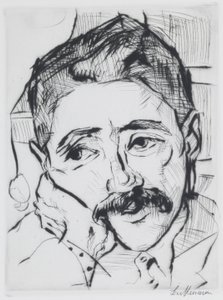 Porträt von Walter Carl von Max Beckmann