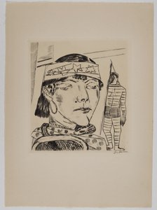 Schlangendame von Max Beckmann