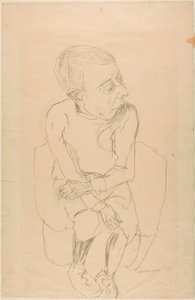 Sitzender Junge von Max Beckmann