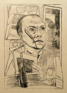 Selbst im Hotel von Max Beckmann