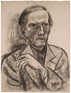 Skizze zum „Porträt von Fred Conway“ von Max Beckmann