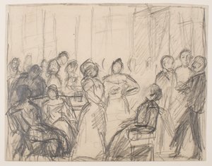 Skizze für Gesellschaftsparty von Max Beckmann