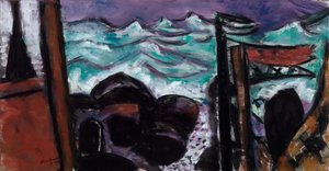 Kleines stürmisches Meer von Max Beckmann