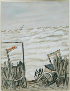 Strand bei Flut von Max Beckmann