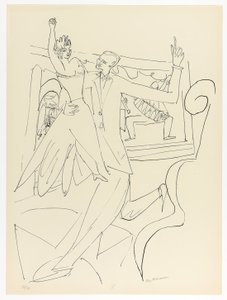 Tango, Platte vier aus Tag und Traum von Max Beckmann