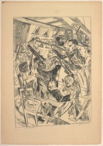 Die Letzten, Platte zehn aus Die Hölle von Max Beckmann