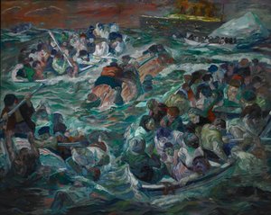 Der Untergang der Titanic von Max Beckmann