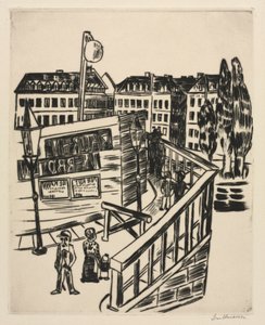 Holzbrücke von Max Beckmann