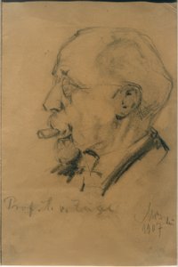 Porträt Heinrich von Zügel von Max Bergmann