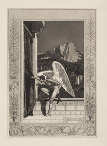 Amor kommend (Amor und Psyche, Opus V, Blatt 12) von Max Klinger