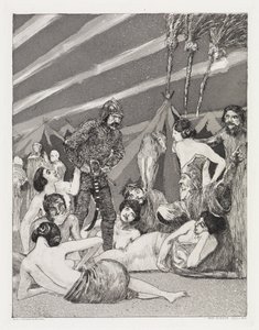 Das Lager (Zelt, Opus XIV, 1. Teil, Nr. 5) von Max Klinger