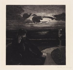 Nacht (Vom Tode, Erster Theil, Opus XI, Blatt 1) von Max Klinger