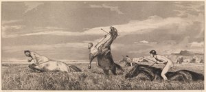 Verfolgter Zentaur von Max Klinger