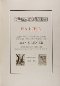 Titelblatt: Ein Leben von Max Klinger