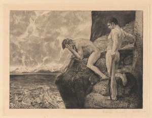 Der befreite Prometheus, Tafel 41, Brahms-Fantasie, Op. XII von Max Klinger