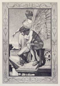 Venus zeigt Psyche dem Amor, Tafel 4 aus der Serie „Amor und Psyche: Opus V“ von Max Klinger