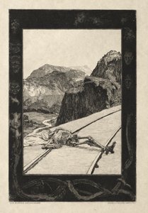 Vom Tode I, Opus II, 1889 Nr. 8 von Max Klinger