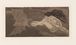 Hexe und Fledermaus, 1880