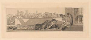 Zu „Alte Liebe“, Bl. 2, Brahmsphantasie, Op. XII von Max Klinger