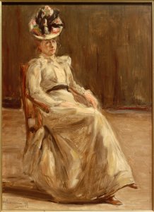 Bildnis einer sitzenden Dame in Ganzfigur