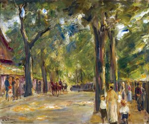 Figuren auf der Großen Seestraße in Wannsee von Max Liebermann