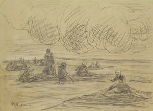 Netze reparieren, 1894 von Max Liebermann