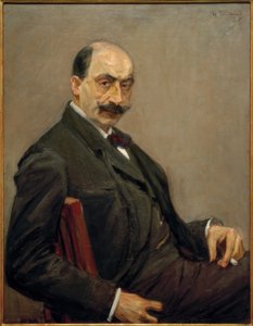 Selbstbildnis nach rechts mit der Zigarette in der Linken von Max Liebermann