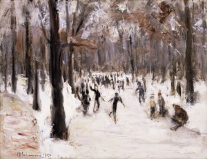 Eisläufer im Berliner Tiergarten von Max Liebermann