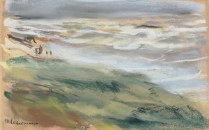 Spaziergänger am Strand von Noordwijk