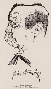 Peter Altenberg, österreichischer Schriftsteller und Dichter