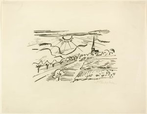 Thüringen, aus Reisebilder: Italien-Südsee von Max Pechstein