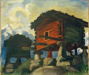 Walliser Hütten von Max Pechstein