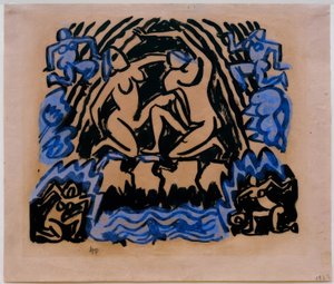 Weibliche Akte in der Natur von Max Pechstein