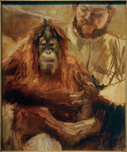 Der Orang-Utan-Seemann und sein Wärter von Max Slevogt