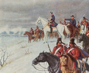 Friedrich der Große auf dem Borner Hügel in der Schlacht von Leuthen, 5. Dezember 1757 von Max Weese