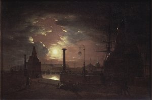 Herbstnacht in St. Petersburg, 1835 von Maxim Nikiphorovich Vorobyev